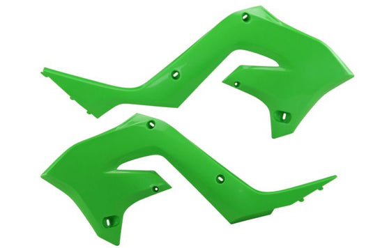 POLISPORT RADIATOR SCOOPS RESTYLING GREEN