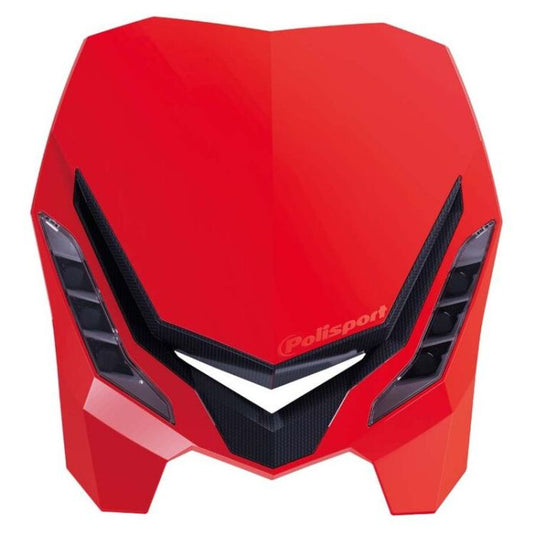 POLISPORT E-BLAZE HEADLIGHT HEADLIGHTS RED /BLACK