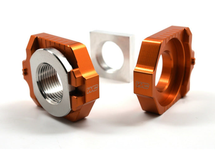 AXLE BLOCKS ELITE KTM/HUS ORANGE 17-264 image 1