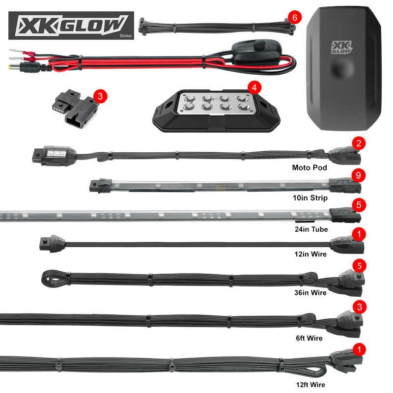 Load image into Gallery viewer, LED UNDERGLOW ADVANCED KIT POL XK-SLING-ADV image 1
