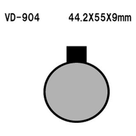 VESRAH SEMI-METALLIC BRAKE PADS, VD-904
