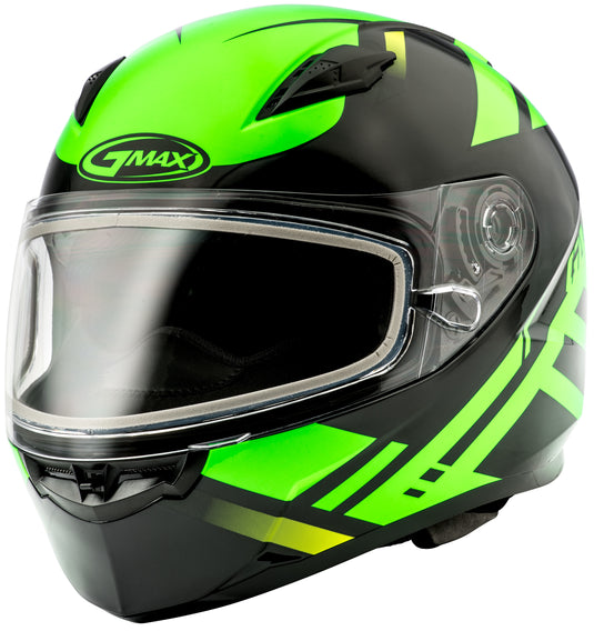 FF-49 FULL-FACE BERG SNOW HELMET BLACK/HI-VIS GREEN 3X G2493679 TC-23 image 1
