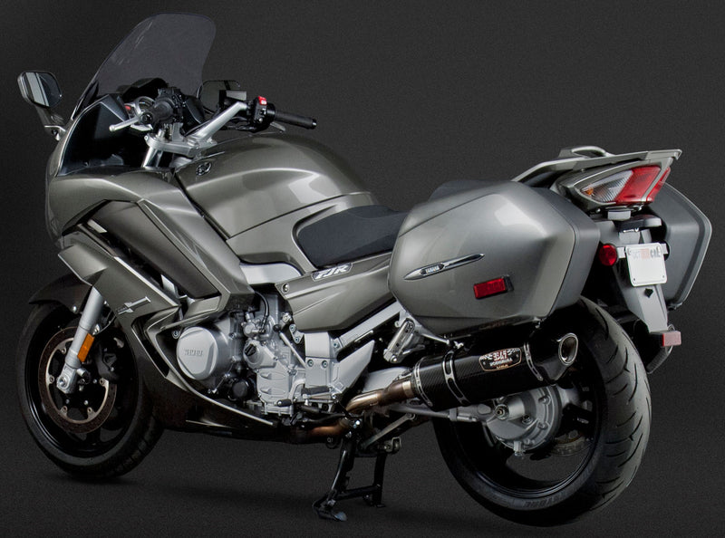 Load image into Gallery viewer, EXHAUST SIGNATURE R-77 SLIP-ON SS-CF-CF DUAL 13150E0220 image 4
