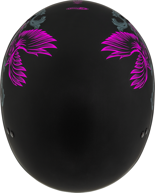 HH-65 CORVUS HELMET MATTE BLACK/PURPLE/GREY XL H16510965 image 3