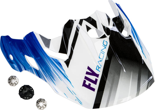 TOXIN RESIN VISOR BLACK/BLUE 73-88043 image 1