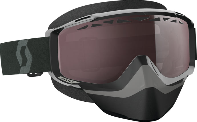 GOGGLE SPLIT OTG SNO-X B LK/WHT AMP SIL CHROME LENS 262586-1007016 image 1