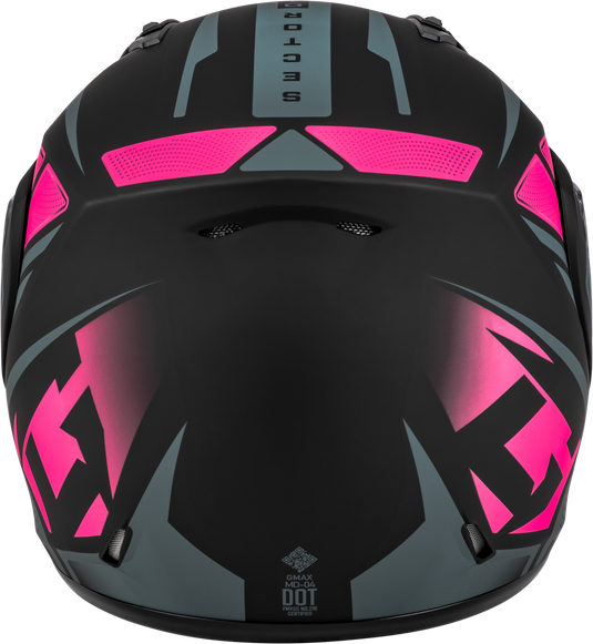 MD-04S SECTOR SNOW HELMET MATTE BLACK/PINK 3X M20431339 image 2