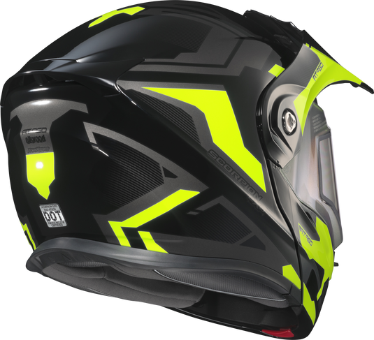EXO-AT950 HELMET ELLWOOD GLOSS BLACK/HI-VIS SM (DUAL) 95-1723-SD image 4