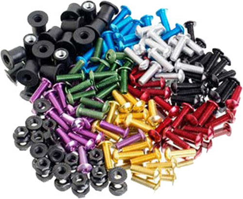 WINDSCREEN SCREW KIT WELL NUT RED 0957R image 1