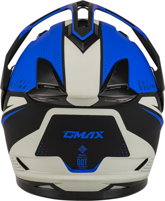 GM-11 DECIMA HELMET MATTE BLACK/BLUE SM A1116114 image 2