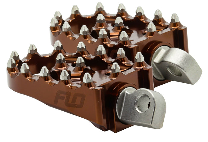 MOTO STYLE FOOTPEG SET BRONZE 2