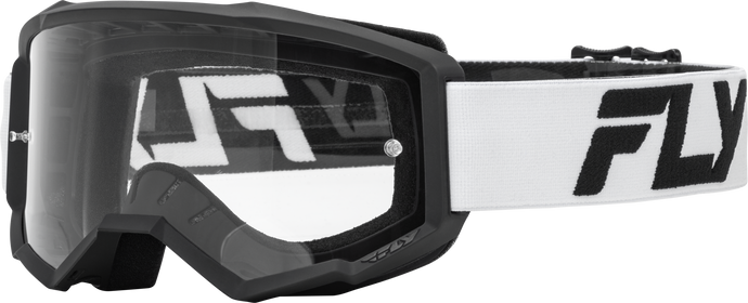 FOCUS GOGGLE WHITE/BLACK W/ CLEAR LENS 37-51158 image 1