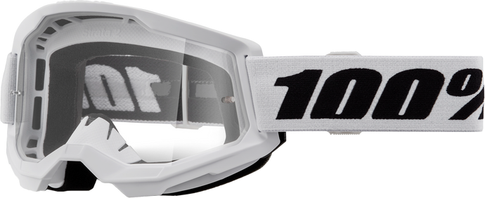 STRATA 2 GOGGLE WHITE CLEAR LENS 50027-00019 image 1