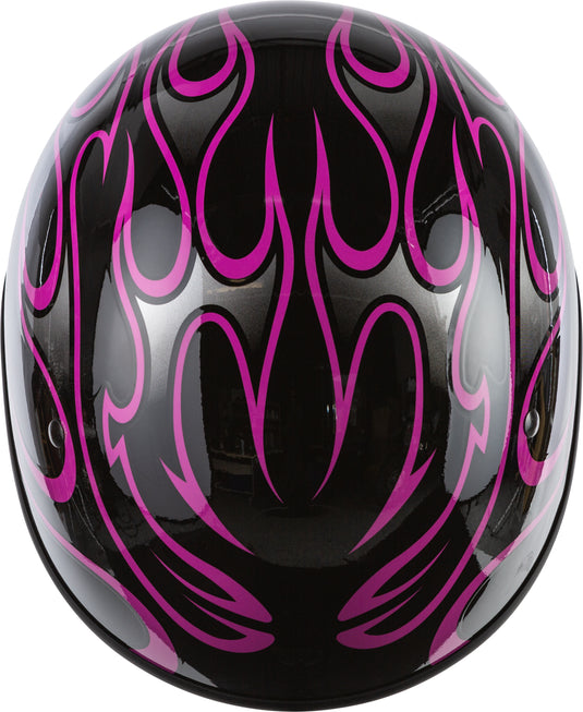 .357 FLAME HALF HELMET GLOSS PINK LG 73-8215-4 image 3