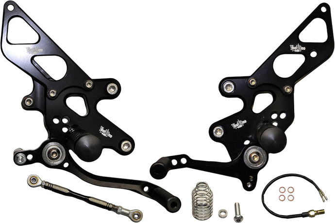 BILLET REAR SET BLACK VRD1322 image 1