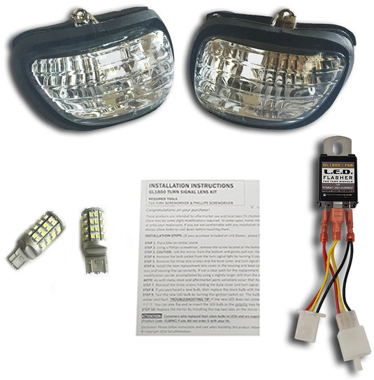 LED TURN SIGNAL KIT CLEAR G18TCK image 1
