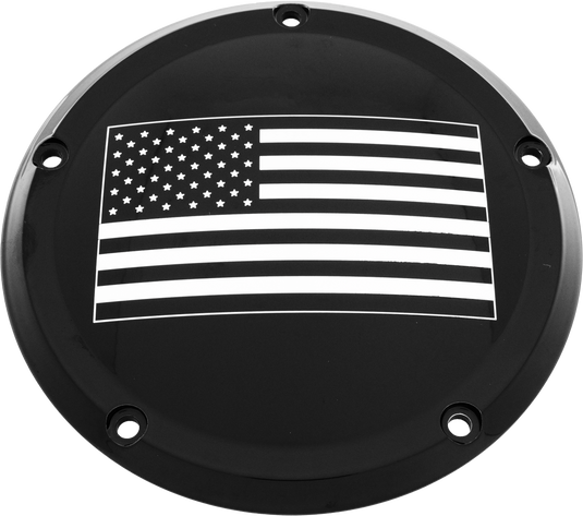 7   TC DERBY COVER AMERICAN FLAG BLACK PATR21-12BG image 1