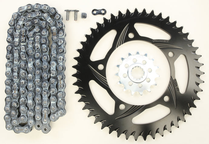 SPROCKET/CHAIN KIT STL/ALU 15/47T BLK RX3 520-112L BLK CK6289 image 1