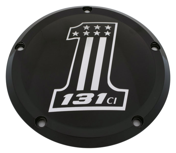7   M8 FLT/FLH DERBY COVER 131 BLACK 131-14-46BG image 1
