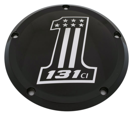 7   M8 FLT/FLH DERBY COVER 131 BLACK 131-14-46BG image 1