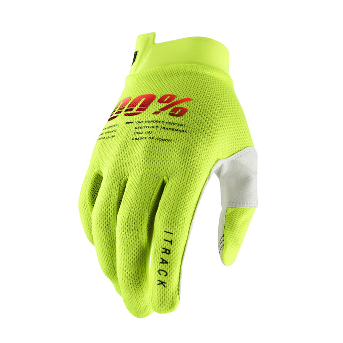 ITRACK GLOVES FLUO YELLOW LG 10008-00012 image 1