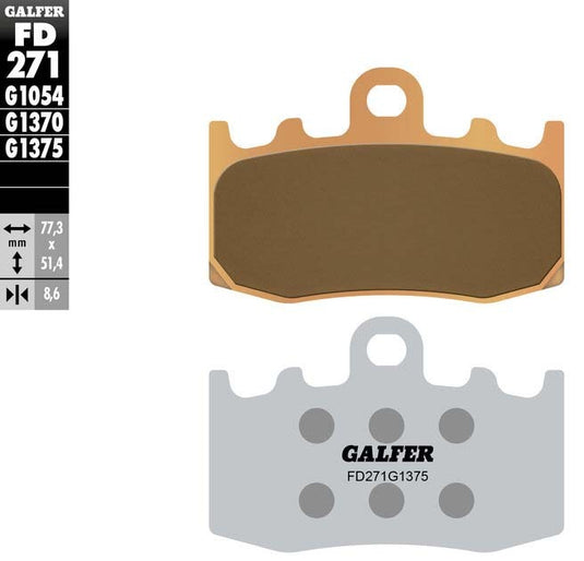 BRAKE PADS SINTERED CERAMIC FD271G1375 FD271G1375 image 2