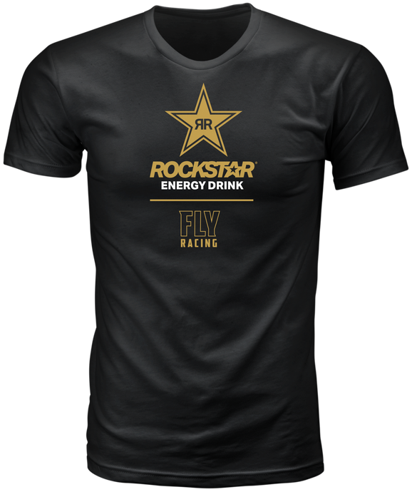 FLY ROCKSTAR TEE BLACK/GOLD LG 352-0120L image 1