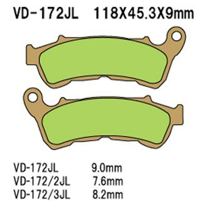 VESRAH BRAKE PADS (VD-172RJL)