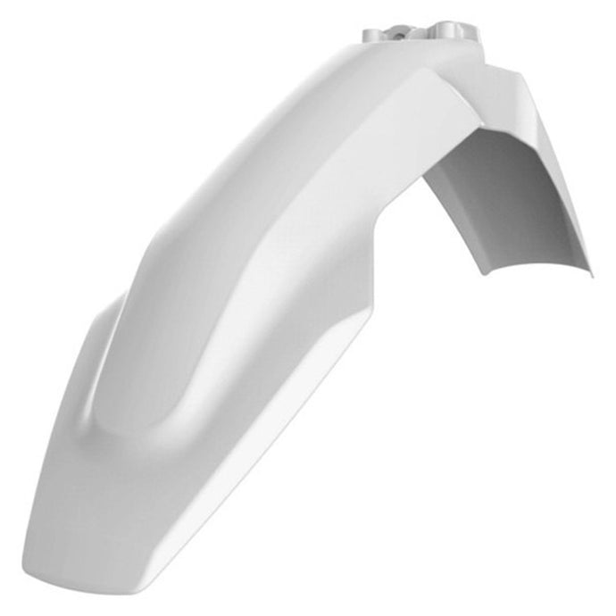 POLISPORT FRONT FENDER HUSQVARNA WHITE