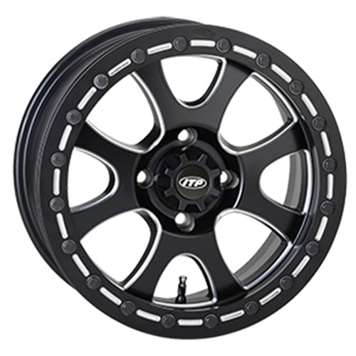 ITP TSUNAMI WHEEL W/ BEAD LOCK,MATTE BLACK (15TSB119BX)