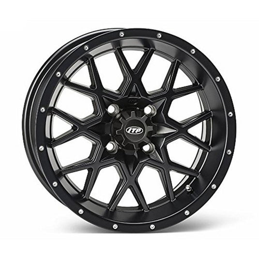 ITP HURRICANE WHEEL  14X7 MATTEBLACK (14RB113BX)