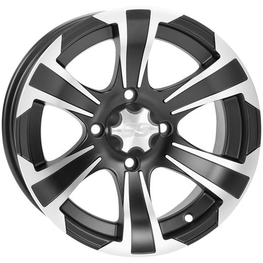 ITP SS ALLOY SS312, BLACK W/ MACHINED - 14X8 (14SS711BX)