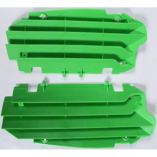 POLISPORT RADIATOR LOUVERS, KAWASAKI, GREEN 05