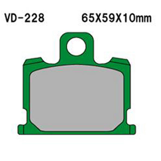 VESRAH SEMI-METALLIC BRAKE PADS, VD-228