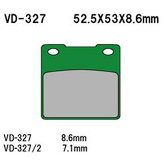 VESRAH SEMI-METALLIC BRAKE PADS, VD-327
