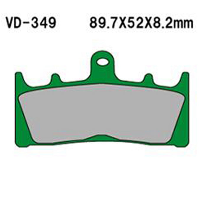 VESRAH SEMI-METALLIC BRAKE PADS, VD-349