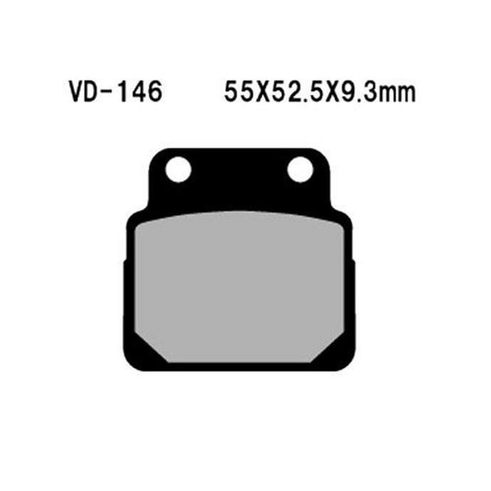 VESRAH SEMI-METALLIC BRAKE PADS, VD-146