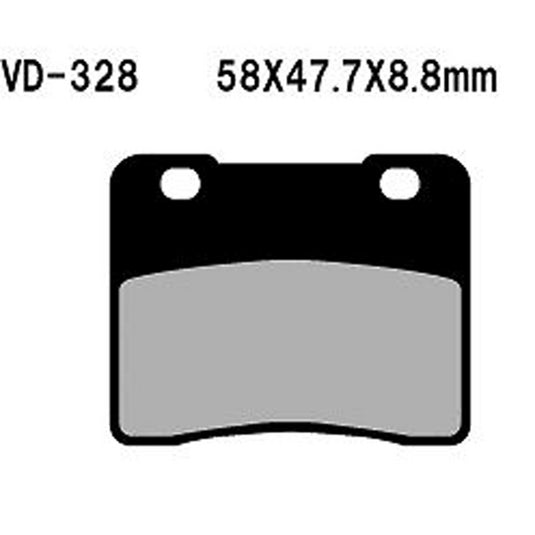 VESRAH SEMI-METALLIC BRAKE PADS, VD-328
