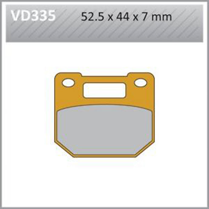 VESRAH SEMI-METALLIC BRAKE PADS, VD-335
