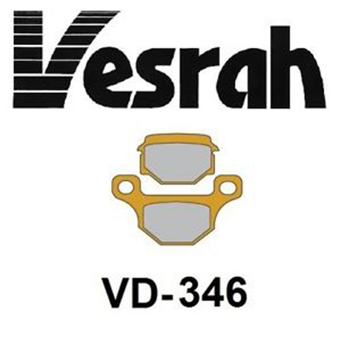 VESRAH SEMI-METALLIC BRAKE PADS, VD-346