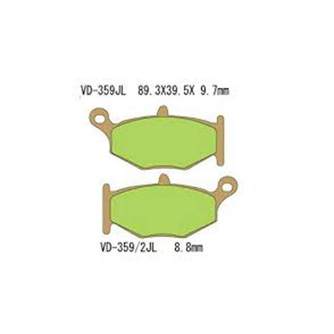 VESRAH SINTERED METAL BRAKE PADS, VD-359/2JL