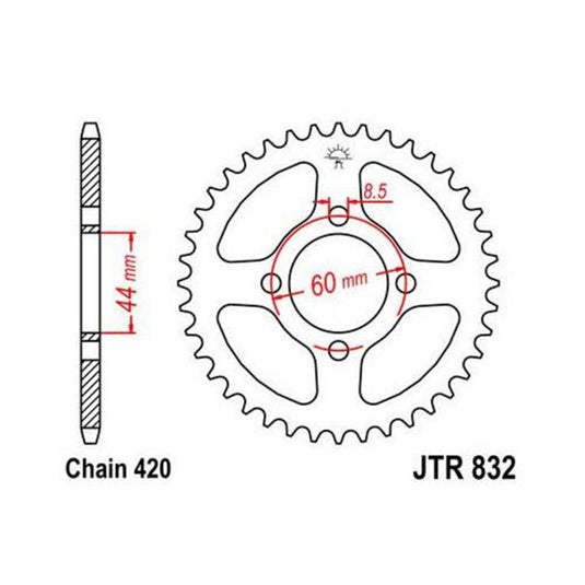JT SPROCKET 46 TOOTH