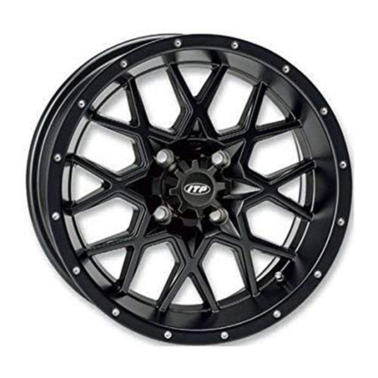 ITP HURRICANE WHEEL  14X7 MATTEBLACK (14RB118BX)