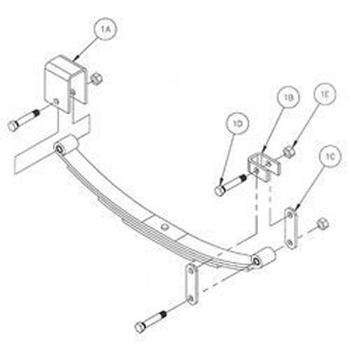 SINGLE AXLE HANGER KIT (SHORT)