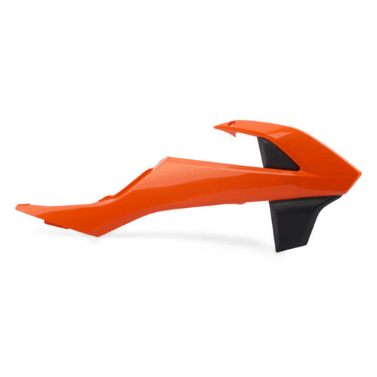 POLISPORT RADIATOR SCOOPS, KTM, ORANGE KTM16/BLACK