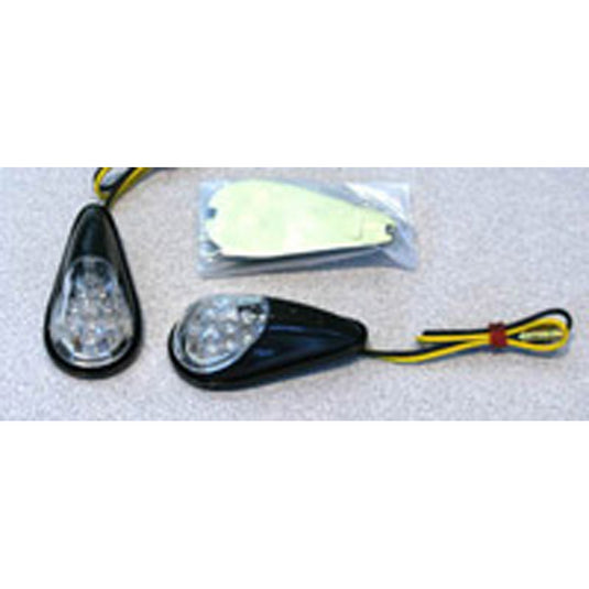 LED ULTRA MINI-FLUSH MOUNT MARKER LIGHTS, BLK (10 LEDS)