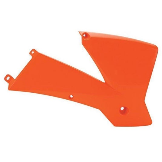 POLISPORT RADIATOR SCOOPS, KTM, ORANGE KTM16/BLACK