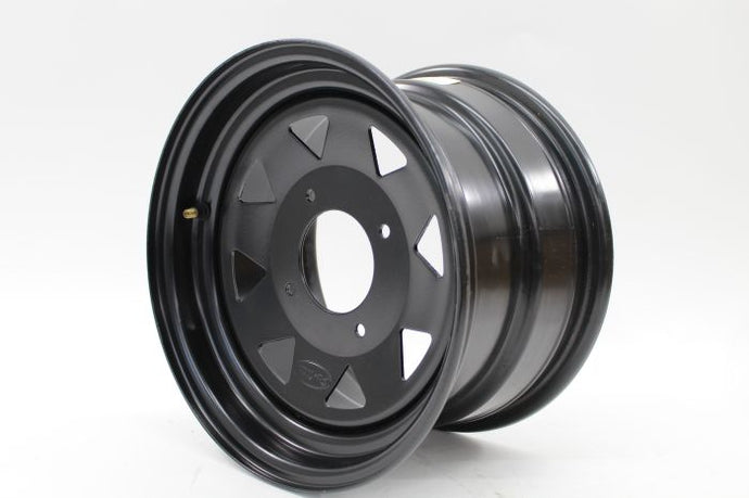 12 X 7 BLACK STEEL ATV RIM