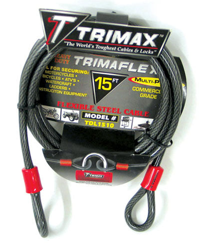 TRIMAX DUAL LOOPED CABLE - 15FT X 10MM