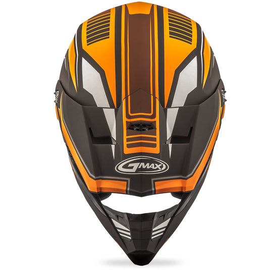 YOUTH MX-46Y OFF-ROAD UNCLE HELMET MATTE BLACK/ORANGE YL G3467252 F.TC-6 image 4